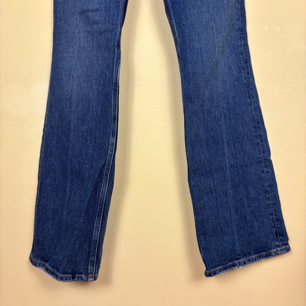 ABERCROMBIE & FITCH Ultra High Rise 70s Flare Jeans Dark Wash Blue Women Size 26 - Picture 8 of 14